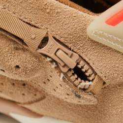 مملوكة مسبقًا Air Jordans Beige/Brown Suede and Canvas Retro 6 Travis Scott High Top Sneakers Size 47