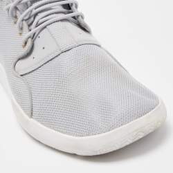 Pre Owned Air Jordans Grey Fabric Jordan Eclipse Wolf Grey Sneakers Size 43