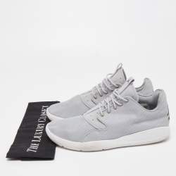 Pre Owned Air Jordans Grey Fabric Jordan Eclipse Wolf Grey Sneakers Size 43