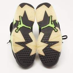 Pre Owned Air Jordan Black Leather Jordan-6-Retro-electric Sneakers Size 44