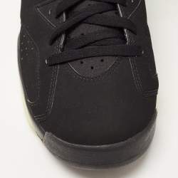 Pre Owned Air Jordan Black Leather Jordan-6-Retro-electric Sneakers Size 44