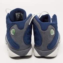 Air Jordan Multicolor Leather and Fabric Jordan 13 Retro Flint Sneakers Size 44