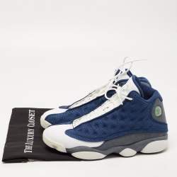 Air Jordan Multicolor Leather and Fabric Jordan 13 Retro Flint Sneakers Size 44