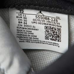 Pre Owned Air Jordan Tricolor Leather and Suede Jordan1 High Light Smoke Grey Sneakers Size 46