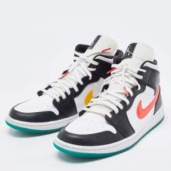 Air Jordan Multicolor Leather Jordan 1 Mid Alternate High Top Sneakers Size 44.5