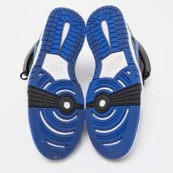 Pre Owned Nike Blue/Black Leather Dunk High CMFT Sneakers Size 43