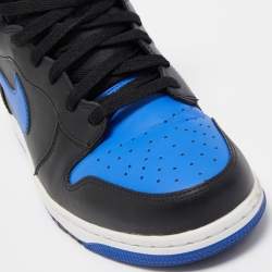 Pre Owned Nike Blue/Black Leather Dunk High CMFT Sneakers Size 43