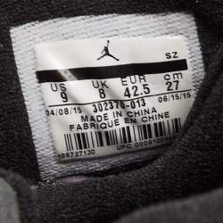Air Jordan Black Nubuck Jordan-9-retro-anthracite High Top Sneakers Size 42.5