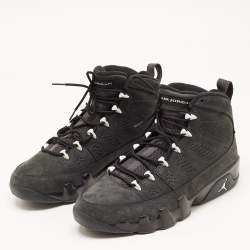 Air Jordan Black Nubuck Jordan-9-retro-anthracite High Top Sneakers Size 42.5