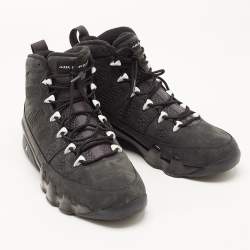 Air Jordan Black Nubuck Jordan-9-retro-anthracite High Top Sneakers Size 42.5