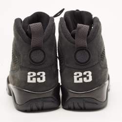 Air Jordan Black Nubuck Jordan-9-retro-anthracite High Top Sneakers Size 42.5