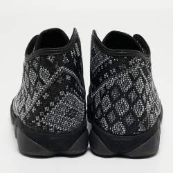 Air Jordan Black Canvas Horison Premuim Psny Sneakers Size 43