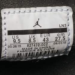 Air Jordan Black Canvas Horison Premuim Psny Sneakers Size 43