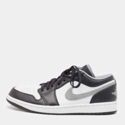 Air Jordans Multicolor Leather Jordan 1 Low Black -Grey Sneakers Size 44
