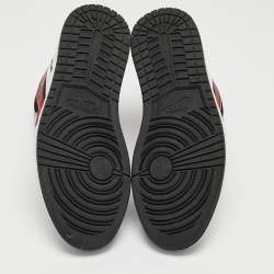 Pre Owned Air Jordans Multicolor Leather Air Jordan 1 Retro High OG Light Smoke Grey Sneakers Size 43