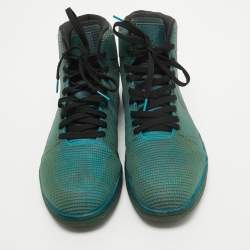 Pre Owned Air Jordans Green Rubber Jordan 1 Retro 4Lab1 Tropical Teal Sneakers Size 47.5