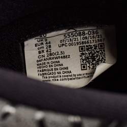 Pre Owned Air Jordans Grey Leather Jordan 1 Retro High OG Rebellionaire Sneakers Size 44