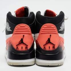 Air Jordans Multicolor Leather Jordan Legacy 312 Tech Challenge 2 Hot Lava Sneakers Size 43
