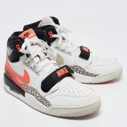 Air Jordans Multicolor Leather Jordan Legacy 312 Tech Challenge 2 Hot Lava Sneakers Size 43