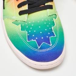 Air Jordans Multicolor Canvas Jordan 1 Retro High J Balvin Sneakers Size 47.5