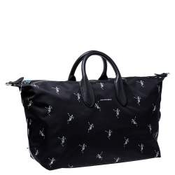 Alexander McQueen Dancing Skeleton Nylon Holdall Duffle Bag