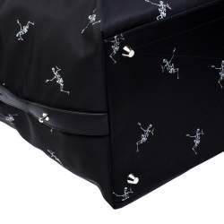 Alexander McQueen Dancing Skeleton Nylon Holdall Duffle Bag