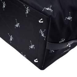 Alexander McQueen Dancing Skeleton Nylon Holdall Duffle Bag