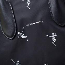 Alexander McQueen Dancing Skeleton Nylon Holdall Duffle Bag