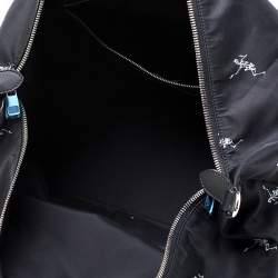 Alexander McQueen Dancing Skeleton Nylon Holdall Duffle Bag