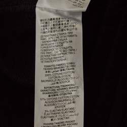 Pre Owned Alexander McQueen Black Embroidered Rib Knit Joggers S