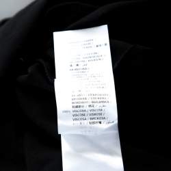 Pre Owned Alexander McQueen Black Cotton Moth Embroidered T-Shirt XXL