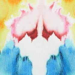 Pre Owned Alexander McQueen Multicolor Tye-Dye Printed Knit Pullover XXL