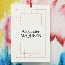 Pre Owned Alexander McQueen Multicolor Tye-Dye Printed Knit Pullover XXL
