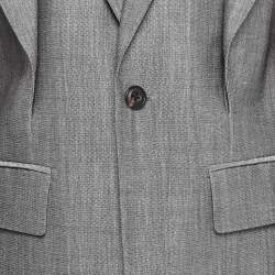 Alexander McQueen Grey Wool Blazer and Pants Suit S