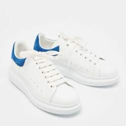 Alexander McQueen White Leather Larry Sneakers Size 42