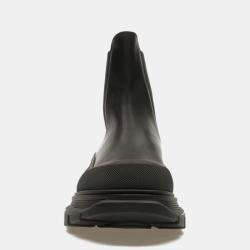 Alexander McQueen Black Tread Slick Chelsea Boots Size EU 42