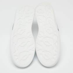 Alexander McQueen White/Black Leather Larry Sneakers Size 44
