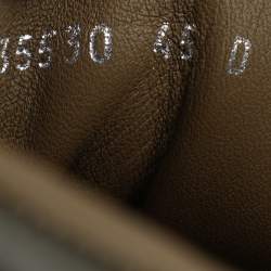 Alexander McQueen Moss Green/Brown Mesh and Leather Oversized Runner Sneakers Size 45