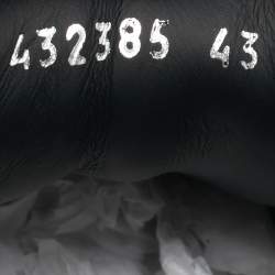 Pre Owned Alexander McQueen Cream/Black Leather and Suede Oversized  Sneakers Size 43