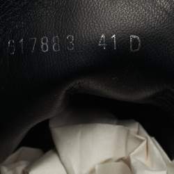 Pre Owned Alexander McQueen Black Canvas Tread Slick High Top Sneakers Size 41