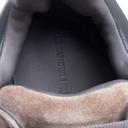 Alexander McQueen Beige/Grey Suede Leather And Mesh Runner Raised Sole Low Top Sneakers Size 42