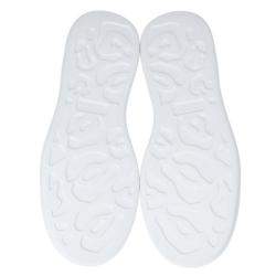 مملوكة مسبقًا Alexander McQueen White Leather Oversized Sneakers Size EU 45