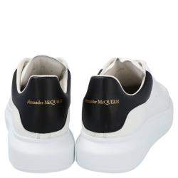 مملوكة مسبقًا حذاء رياضي أليكساندر ماكوين جلد أبيض كبير مقاس أوروبي 41