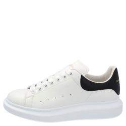 Alexander McQueen White Leather Oversized Sneakers Size EU 42