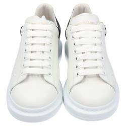 Alexander McQueen White Leather Oversized Sneakers Size EU 42