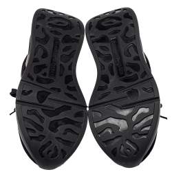 Alexander McQueen Black Suede And Mesh Oversized Runner Sneakers Size 41.5
