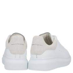 Alexander McQueen White/Beige Oversized Sneakers Size EU 41