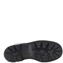 مملوكة مسبقًا Alexander McQueen Black Leather Lace-Up Ankle Boots Size IT 44