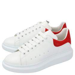 Alexander McQueen White/Red Men's Oversized Sneaker EU 42.5