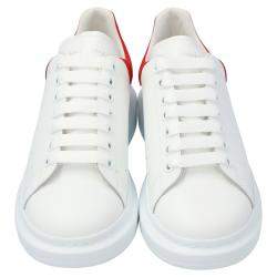 Alexander McQueen White/Red Men's Oversized Sneaker EU 42.5